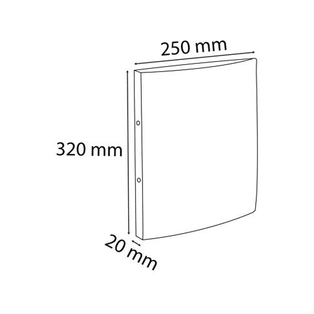 Папка на кольцах "Exacompta", 2 кольца, черный - 4