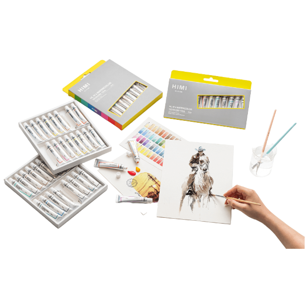 Краски акварельные "Himi Miya", 36 цветов, тубы - 4