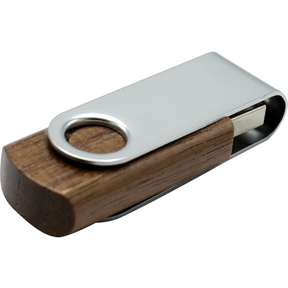 USB Flash накопитель 2.0 16 Gb VDF-008 СС, пластик, металл, серебристый
