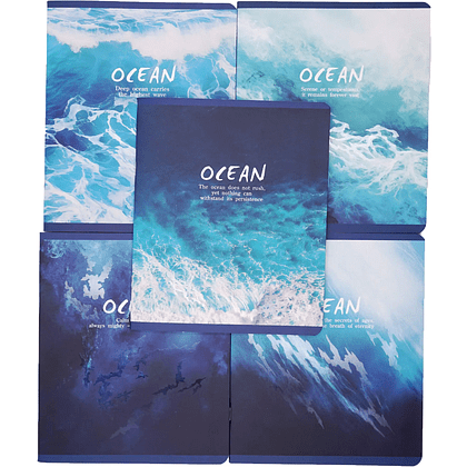 Тетрадь "Ocean", А5, 48 листов, клетка, синий - 4