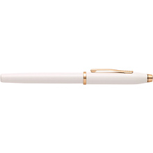 Ручка перьевая Cross "Century II Pearlescent White Lacquer", M, синий, жемчужный, розовое золото, патрон черный