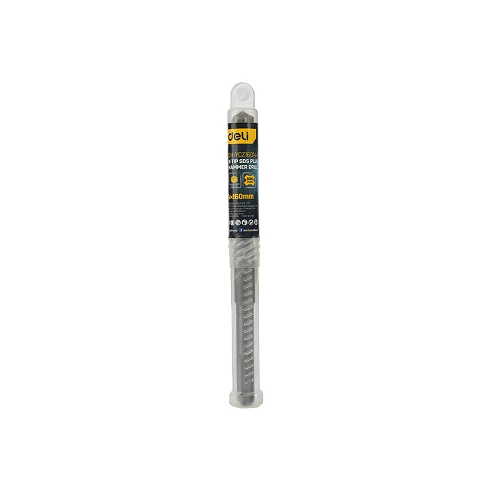 Бур по бетону Deli YS EDH-YCZ16014-E1, 14x160 мм, X-Tip, SDS-PLUS - 12