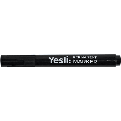 Маркер перманентный  "Yesli:", черный - 2