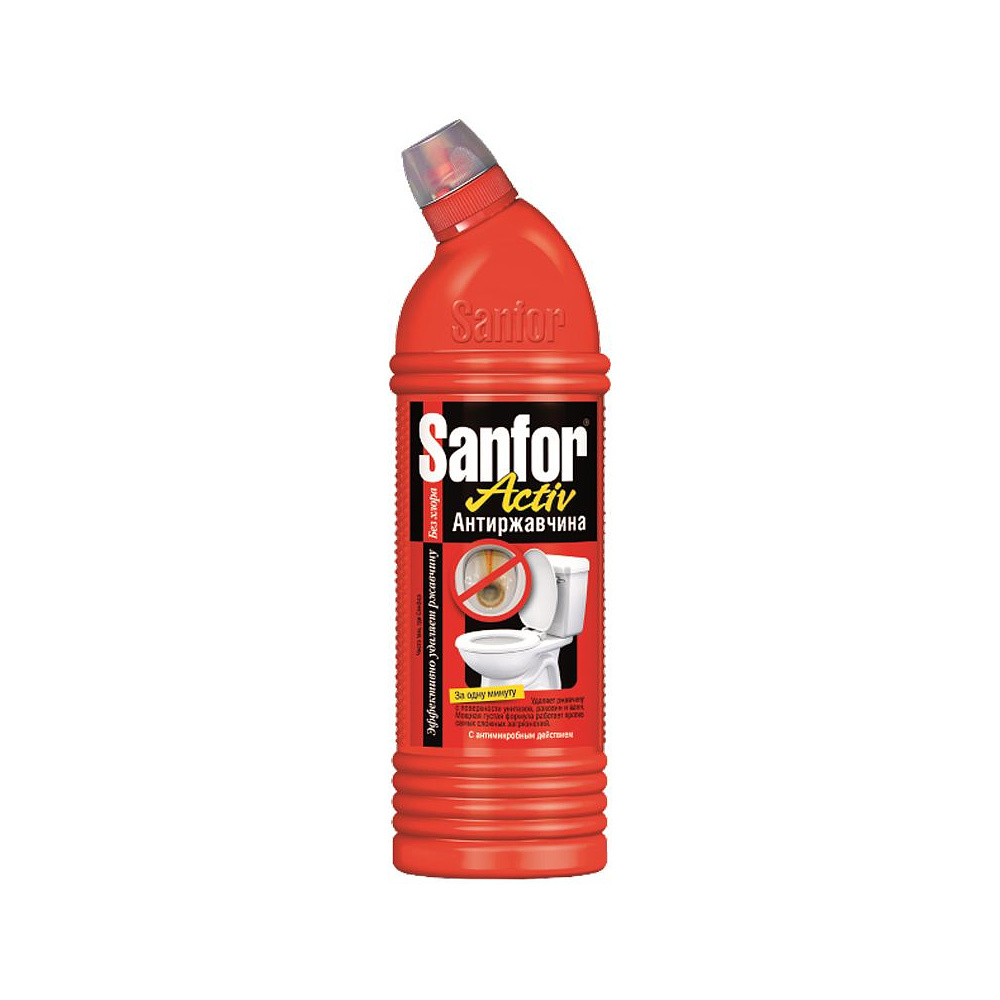 Средство чистящее для сантехники Sanfor Active Антиржавчина, 750 г