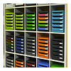 Блок из 5 лотков закрытый Exacompta "BlackOffice Big Box Plus", 347x278x271 мм, 5 лотков - 6