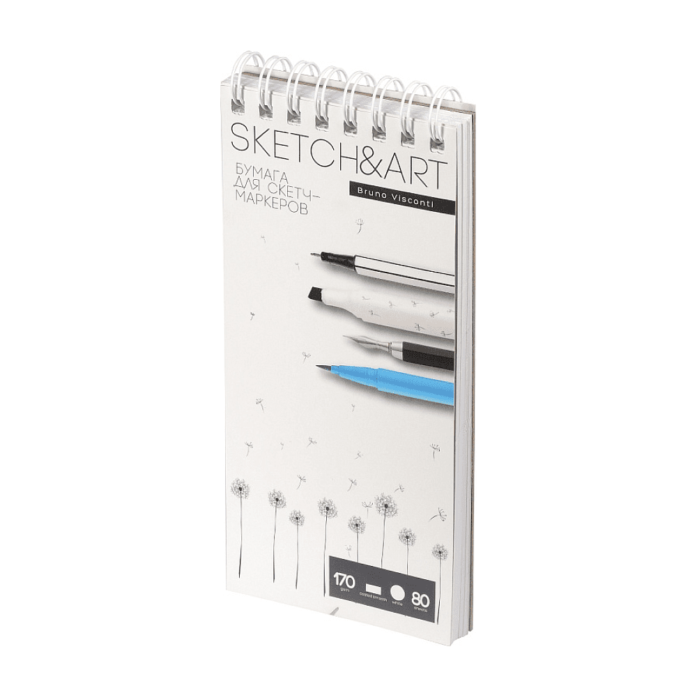 Скетчбук "Sketch&Art", 18.5х25 см , 170 г/м2, 80 листов, на спирали - 2