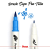 Маркер-кисть "Brush Sign pen twin", 12 шт - 5