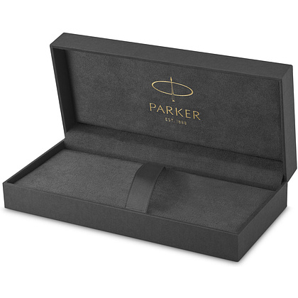 Ручка шариковая автоматическая Parker "Sonnet Lacquer Deep Black GT", 0.7 мм, черный, золотистый, стерж. черный - 3