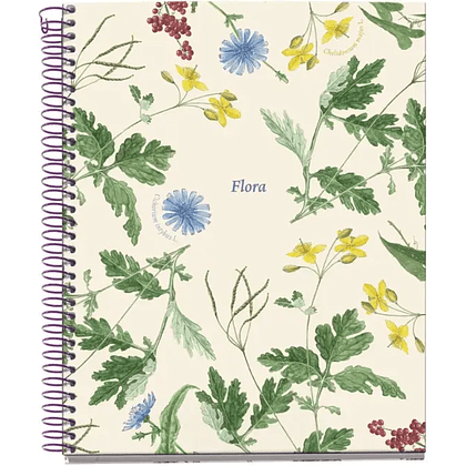 Тетрадь "Menditerraneo B.Flora", А5, 100 листов, в клетку, бежевый