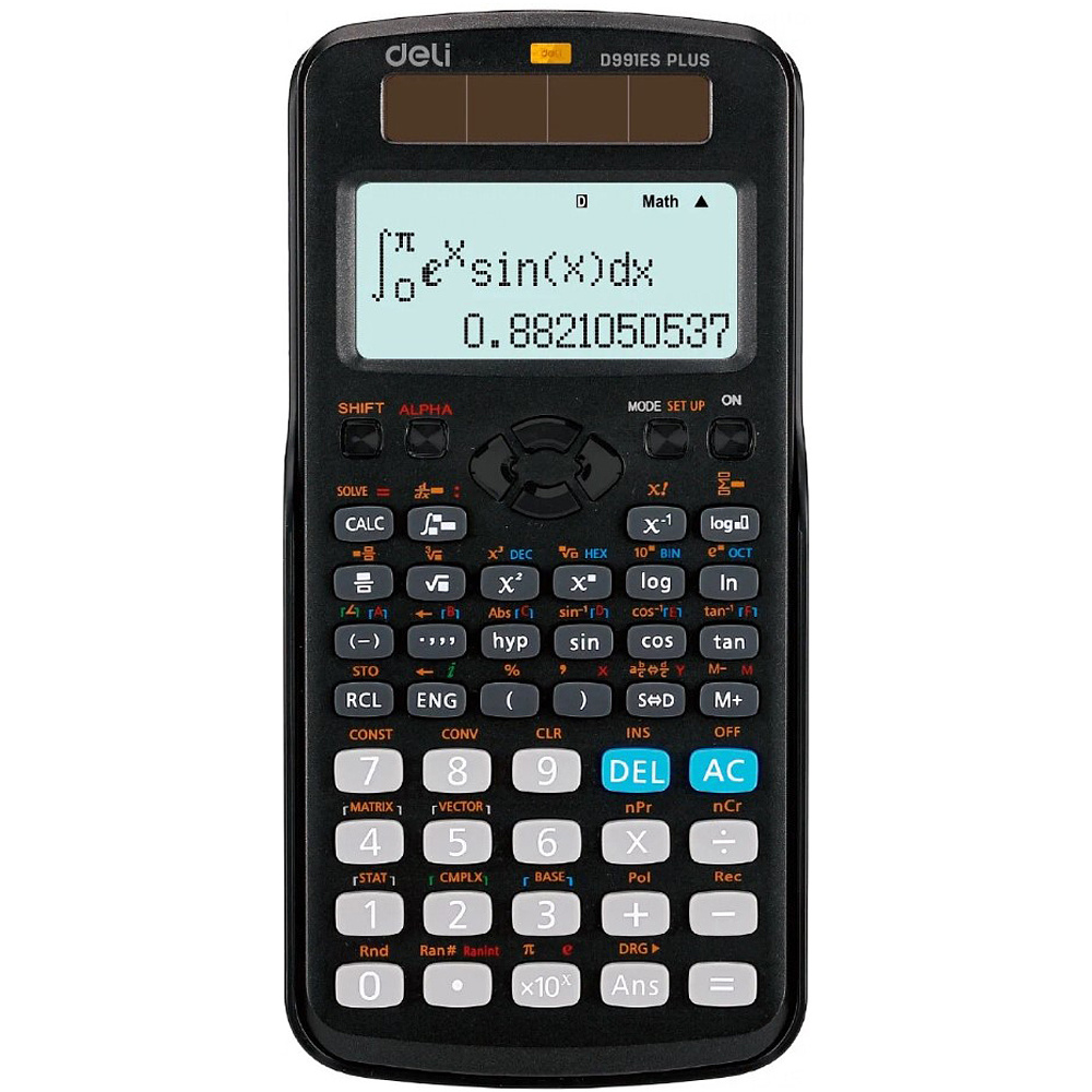 Калькулятор научный Deli Ultimate "D991ES", 12-разрядный, черный