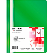 Папка скоросшиватель "Office Products", А4, зеленый