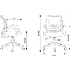 Кресло детское Бюрократ BUROKIDS 1W, ткань, пластик, монстры - 7