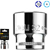 Головка торцевая шестигранная Deli YS EDQ4032 1/2", 32 мм, серебристый - 2