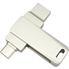 USB Flash накопитель 3.0 32 Gb СК-046, TypeC Dual, металл, серебристый   - 4