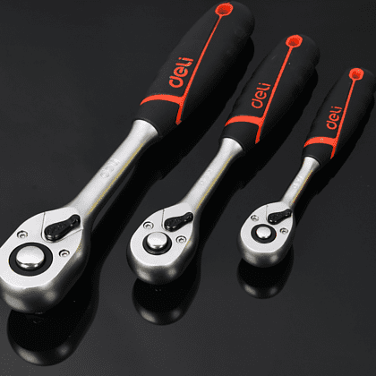 Ключ-трещотка Deli RS EDQ41802, 1/4", 150 мм, 72 зуба - 2
