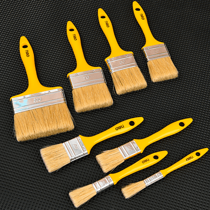 Кисть малярная Deli YS EDL509139, плоская, 4"-100 мм, смешанная щетина - 5