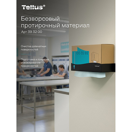 Протирочный материал нетканый Tellus, безворсовый, 1 слой, 100 листов, WM5 - 23