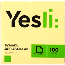 Бумага для заметок на клейкой основе "Yesli"