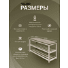 Обувница ALLERD 2 RION, черный муар, 830х320х450, дуб нокс - 6