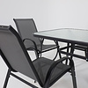 Комплект мебели садовой AksHome SUNBEAM (стол 1 шт, 6 кресел, зонт 1 шт), серый, черный - 21
