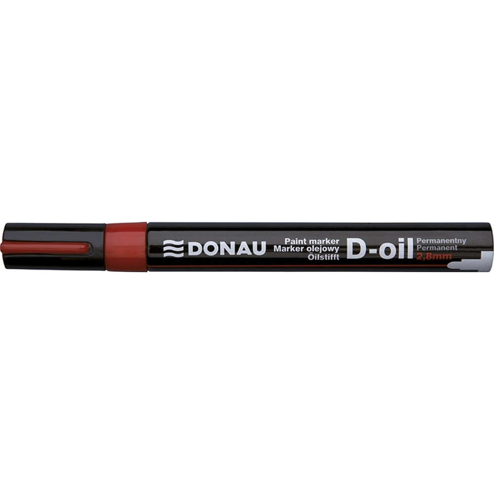 Маркер перманентный на нитрокраске "Donau D-Oil", красный - 2