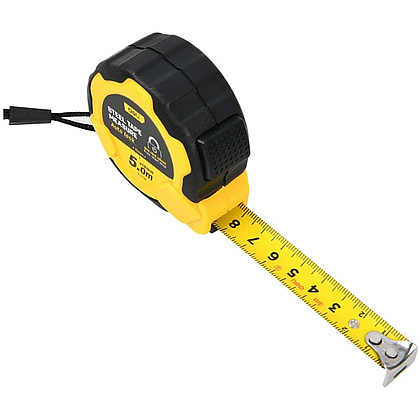 Рулетка Deli YS EDL3796, 5 м х 19 мм, желтый, черный - 6