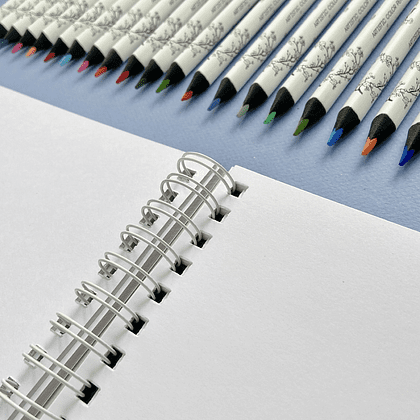 Скетчбук "Sketch&Art", 18.5х25 см, 200 г/м2, 50 листов, на спирали, для цветных карандашей - 6