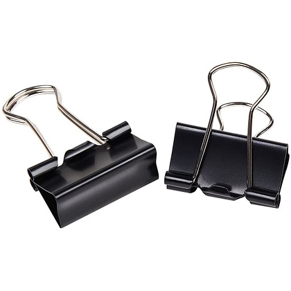 Зажим для бумаги "Office Products", 51 мм, 12 шт, черный - 3