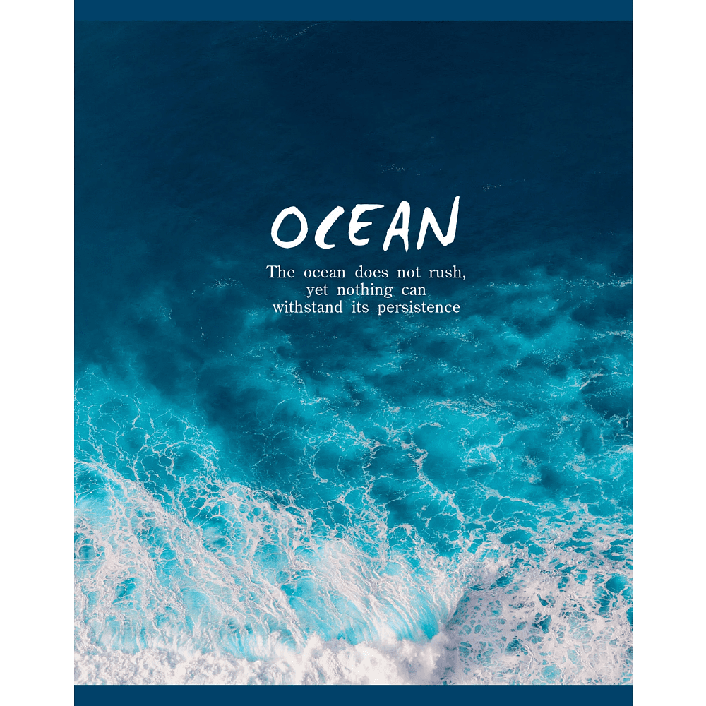 Тетрадь "Ocean", А5, 48 листов, клетка, синий - 3