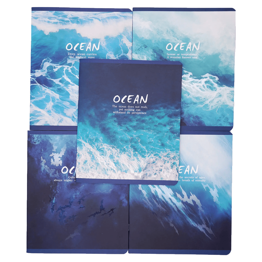 Тетрадь "Ocean", А5, 48 листов, клетка, синий - 4