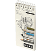Скетчбук "Sketch&Art", 10.5х22 см, 200 г/м2, 50 листов, на спирали, для цветных карандашей - 2