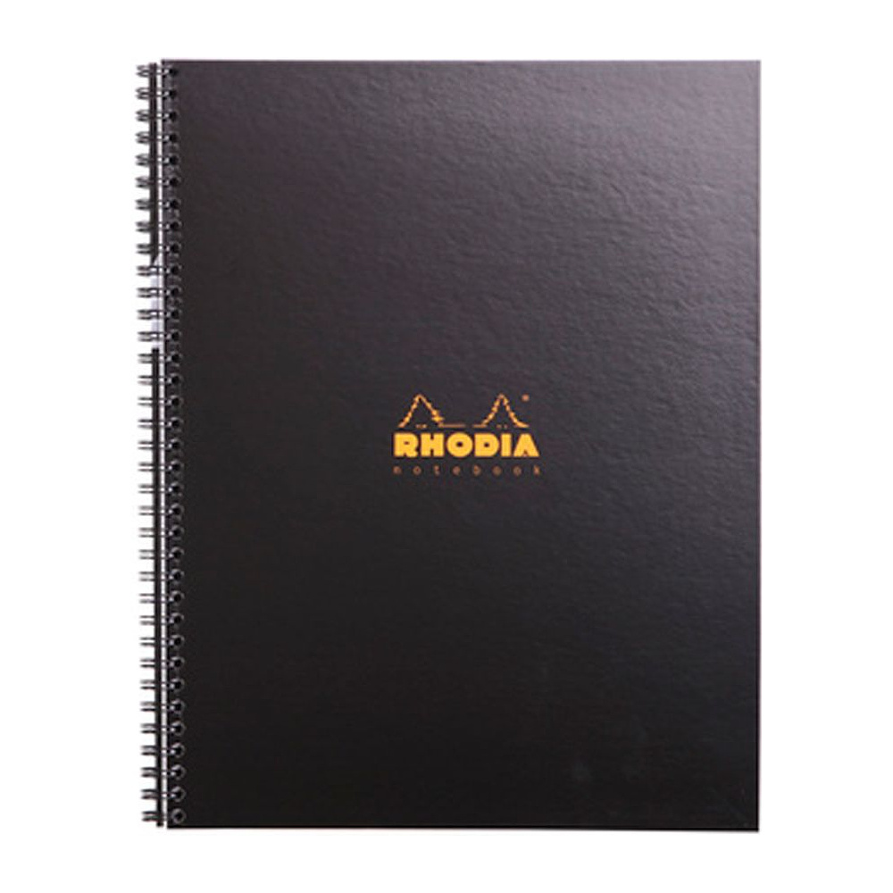 Блокнот "Rhodia", А4+, 80 листов, в клетку, черный