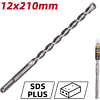 Бур по бетону Deli YS EDH-Y12210, 12 x 210 мм, SDS-PLUS - 2