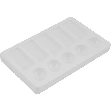 Палитра пластиковая "Сонет", прямоугольная, 10 ячеек, 19x11.5 см - 2