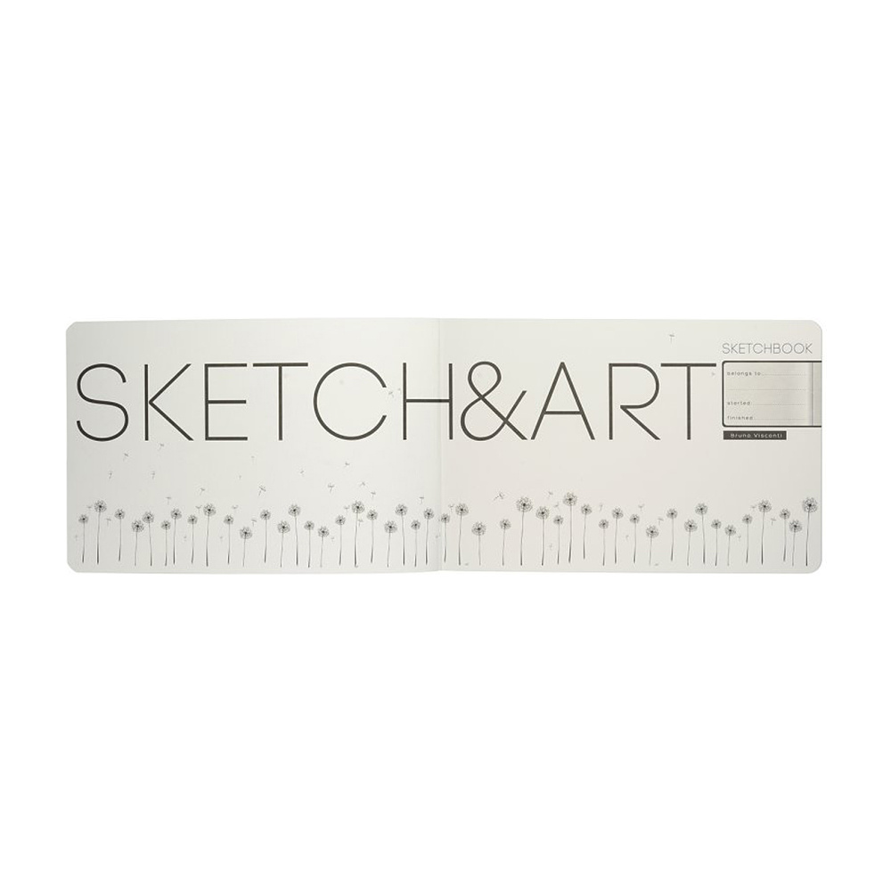 Скетчбук "Sketch&Art. Horizont", 25x17.9 см, 200 г/м2, 48 листов, красный - 5