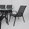 Комплект мебели садовой AksHome SUNBEAM (стол 1 шт, 6 кресел, зонт 1 шт), серый, черный - 15