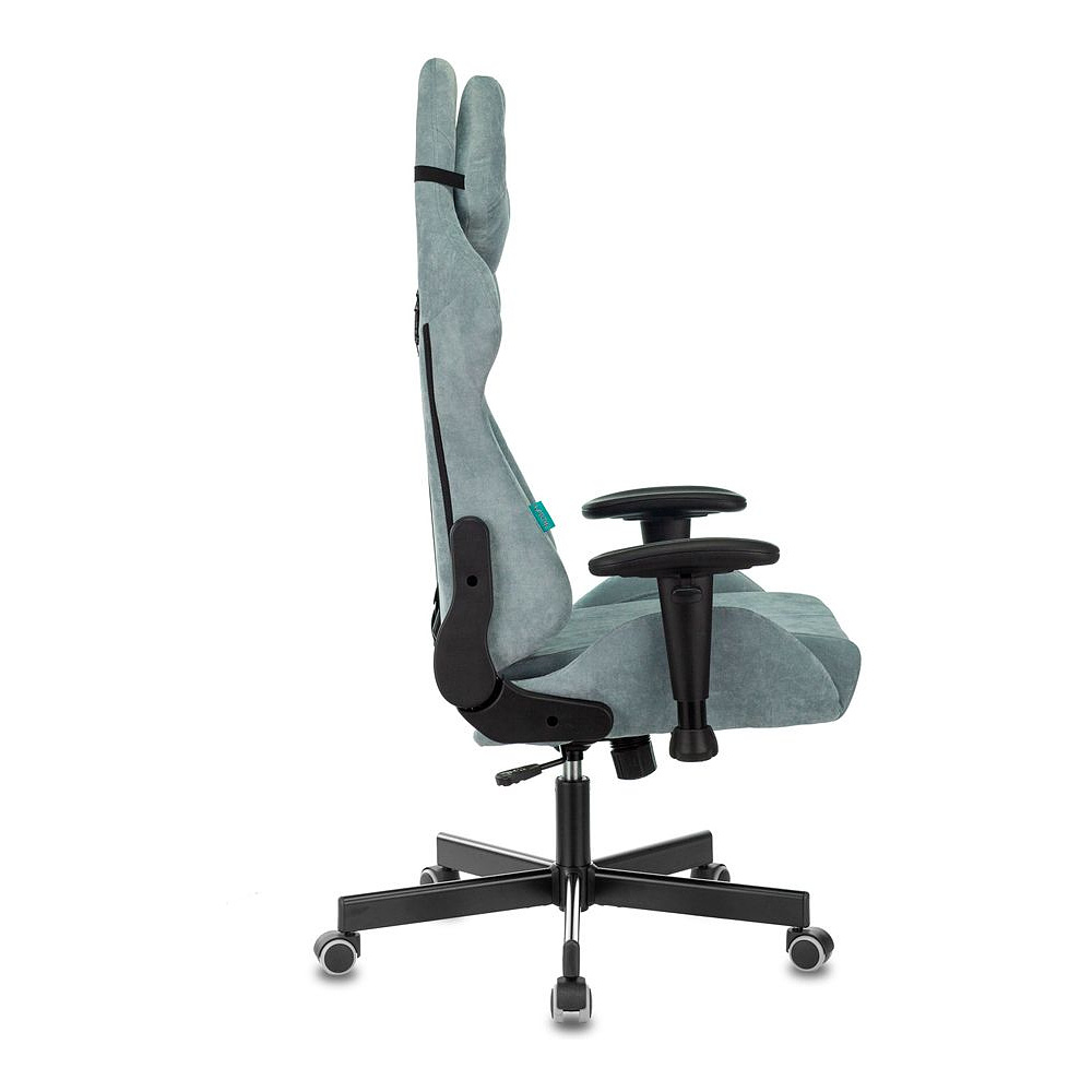 Кресло игровое Бюрократ VIKING "KNIGHT LT28 FABRIC", ткань, металл, серо-голубой  - 2