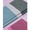Блокнот "Stripes dusty pink", А5, 96 листов, линейка, розовый, голубой, срез разноцветный - 5