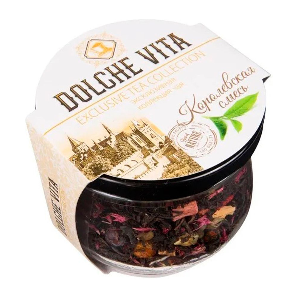 Чай Dolche vita "Королевская смесь", 50 г, черный