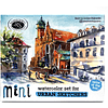 Краски акварельные "Aquarius. Mini Urban Sketcher set", 8 цветов, полукюветы, коробка, голубая - 2