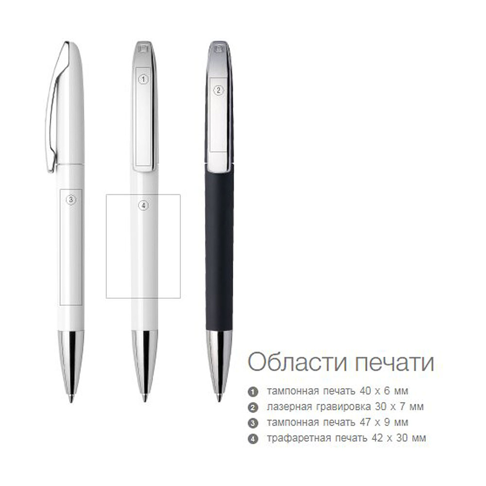 Ручка шариковая автоматическая "View GOM C CR", 1.0 мм, лимонный, серебристый, стерж. синий - 2