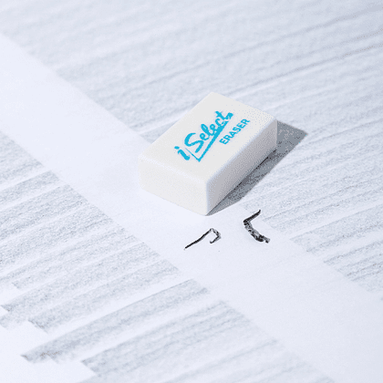 Ластик "iSelect", белый - 2