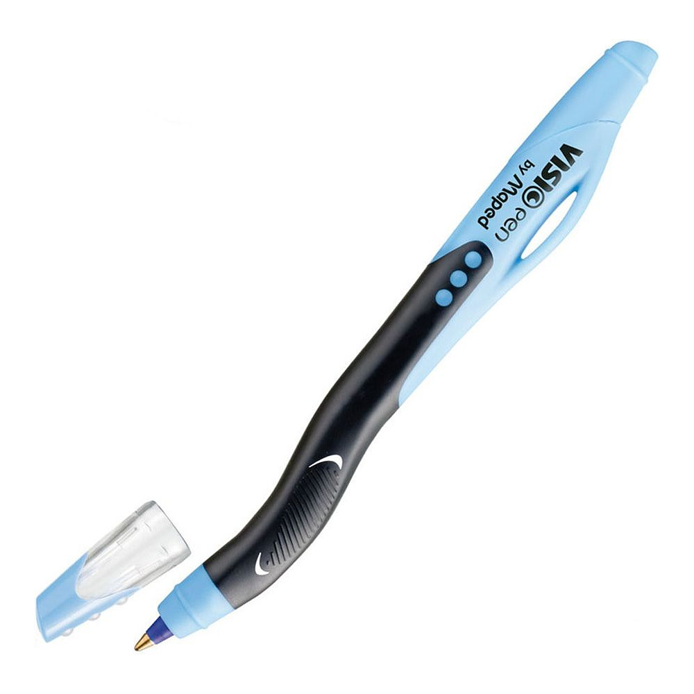 Ручка шариковая Maped "Visio Pen" для левшей, 1.0 мм, синий, черный, стерж. синий