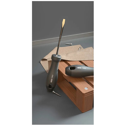 Набор отверток Deli HS EHT1002, 2 шт.(PH1х100,SL5х100), Soft Touch, черный - 5
