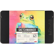 Цветные карандаши акварельные "Sketchmarker Яркие цвета"