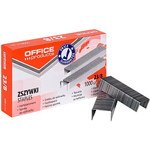 Скобы "Office Products", 23/8, 1000 шт, металлик