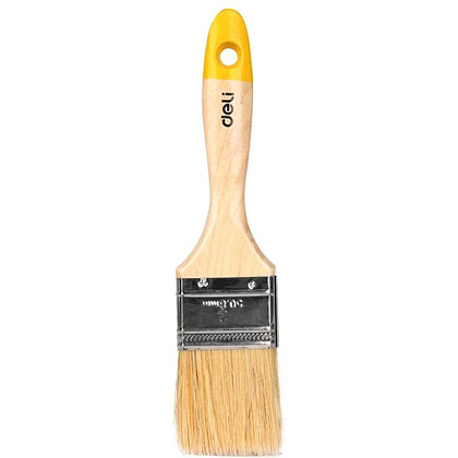 Кисть малярная плоская Deli YS EDL509122, 2"-50 мм, деревянная рукоятка, искусственная щетина
