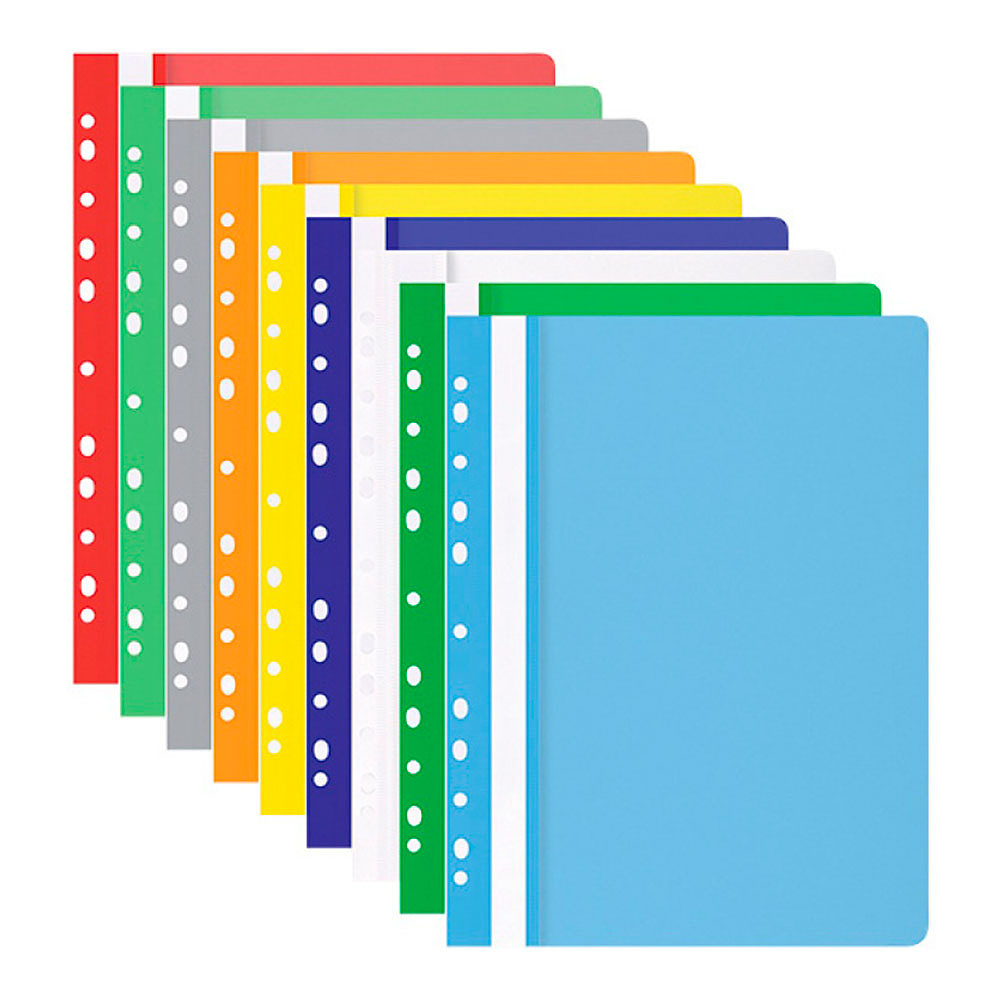 Папка-скоросшиватель с перфорацией "Office Product", А4, красный - 2