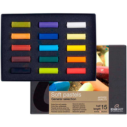 Набор мягкой пастели "Rembrandt Half Pastel" начальный, 15 цветов
