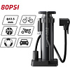 Насос велосипедный ножной Deli YS EDL880002, 5.5bar/80psi - 4